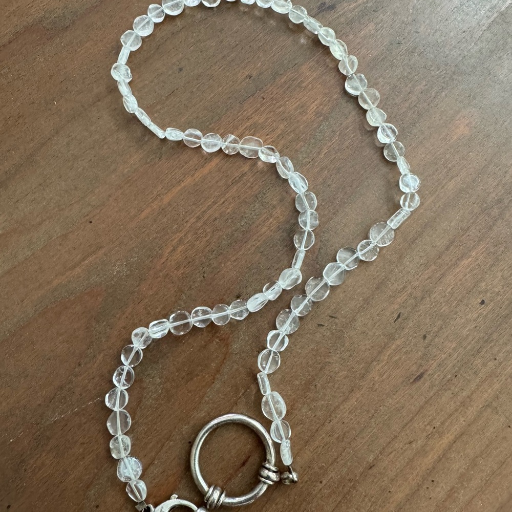 Elegant Clear Beaded Necklace